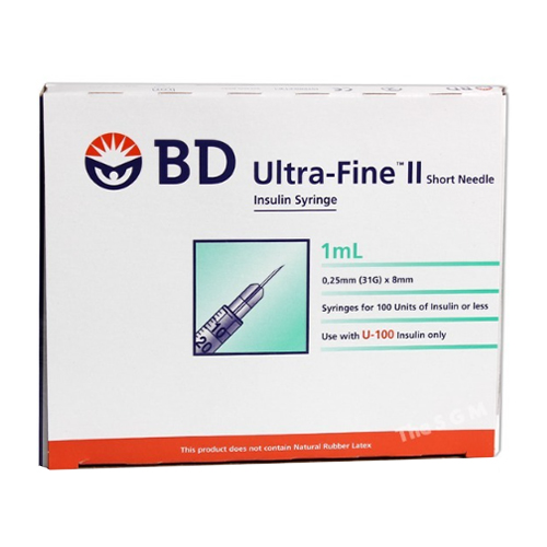 벡톤디킨슨 BD 인슐린 주사기 31G 0.5cc (100개)_이미지
