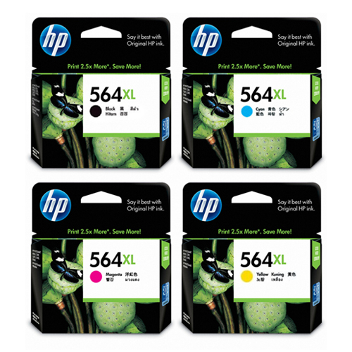 HP 정품 564XL (CN684WA, CB323WA, CB324WA, CB325WA) 4색 세트
