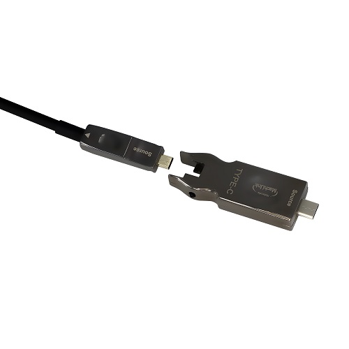 마하링크 Type C to HDMI v2.1 분리형 하이브리드 광 케이블 (ML-UC3H20, 20m)_이미지
