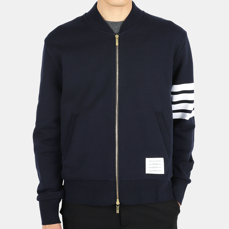 톰브라운 사선완장 코튼 봄버 자켓 MJT280A 00535 415