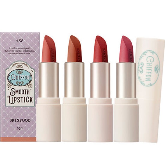 스킨푸드 쉬폰 스무스 립스틱 3.5g (1개)