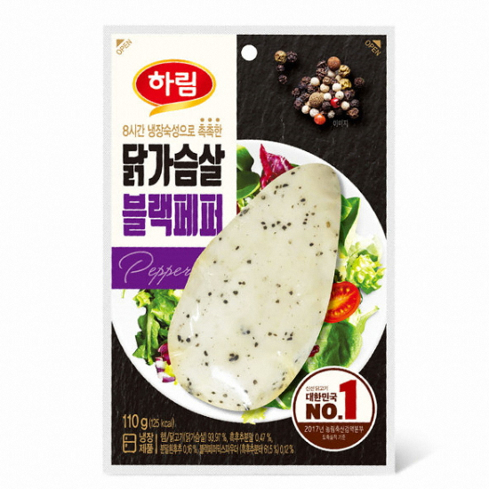 하림 닭가슴살 블랙페퍼 110g (40개)