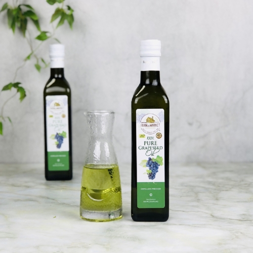 Gemsa Enterprises 팜투마켓 압착 포도씨유 500ml (5개)_이미지