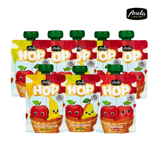 Safrunat S.L. 아넬라 HOP 짜먹는 과일퓨레 100g (8개)_이미지