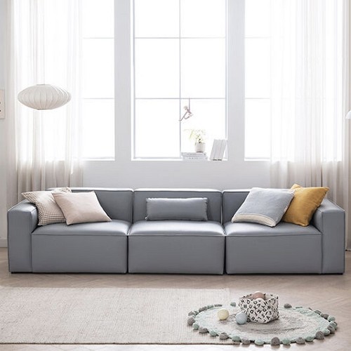 오하임아이엔티 아이데뉴 모데라토 천연가죽 소파 4인용 (스툴별도)