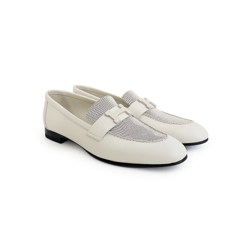 엘러브 파리로퍼 37.5 블랑드파리/푸르누아 무광 클레이베이지래커드 버클 4HA1268