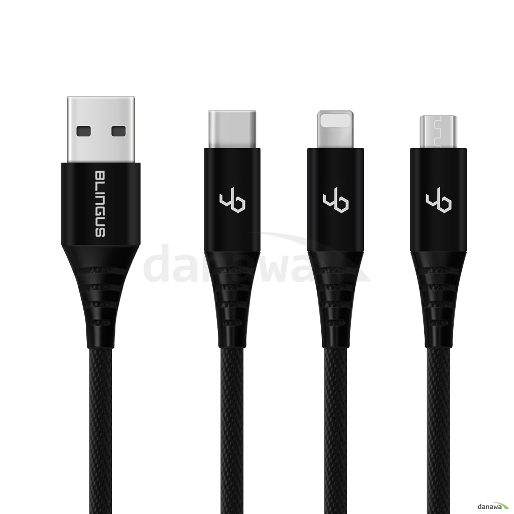 블링어스 디아벨 3in1 멀티 충전 케이블 (BLI-DIB-050, 0.5m)_이미지