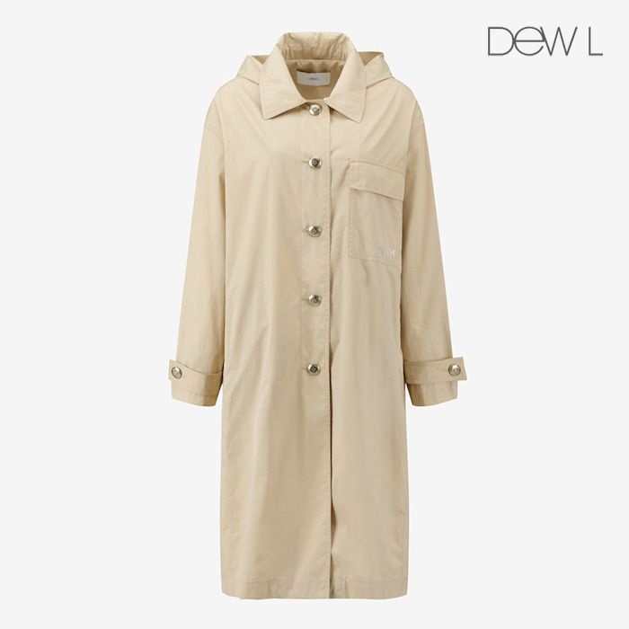 듀엘 썸머 디테쳐블 후드 발마칸 트렌치코트 BE_D252MSI036