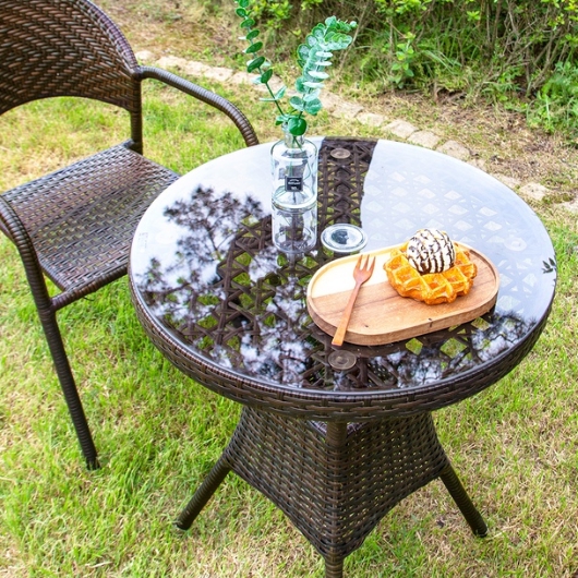 위드퍼니처 NEW 메이드 원형 야외 테이블 600 (의자별도)_이미지