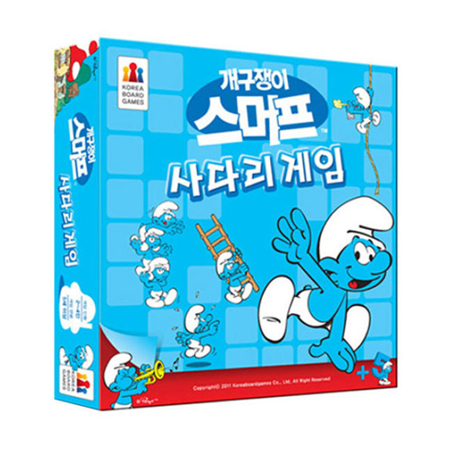 코리아보드게임즈 개구쟁이 스머프 사다리게임 (본품)_이미지