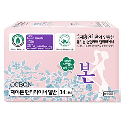 유기농본 팬티라이너 일반 34개 (20팩(680개))_이미지