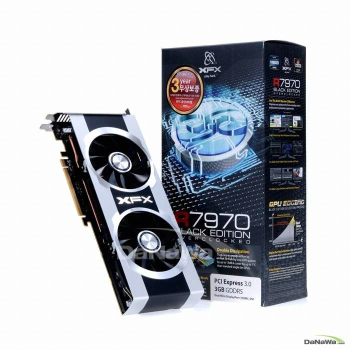 XFX 라데온 HD 7970 Black Edition OC D5 3GB GHOST/DD 디지탈그린텍_이미지