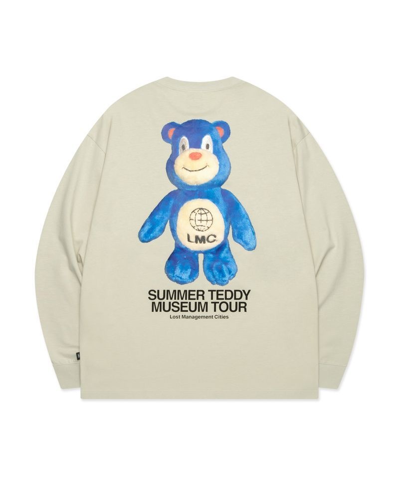엘엠씨 SUMMER TEDDY MUSEUM TOUR LONG SLV TEE sand 411160_이미지