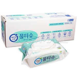 편백 민트 물티슈 캡형 100매