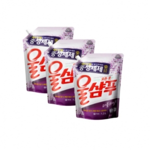 애경 울샴푸 퍼플라일락 리필 1.3L (12개)