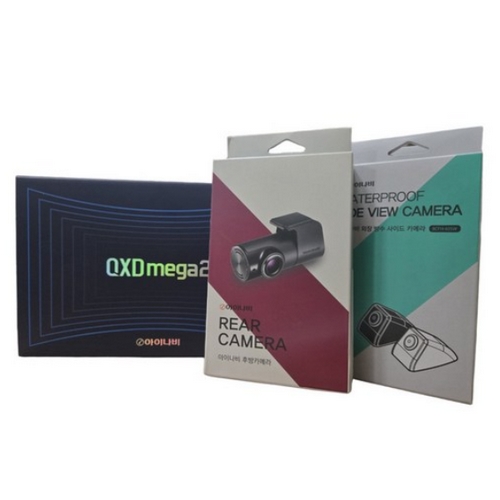 팅크웨어 아이나비 QXD 메가2 4채널 + 보조배터리 패키지 (커넥티드, 64GB)_이미지