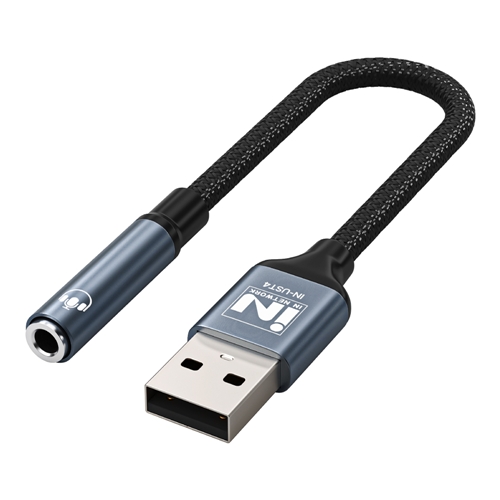 인네트워크 IN-UST4, USB-A to 3.5 스테레오 메탈 사운드카드이미지입니다. 누르면 해당 게시물로 새창이동합니다.