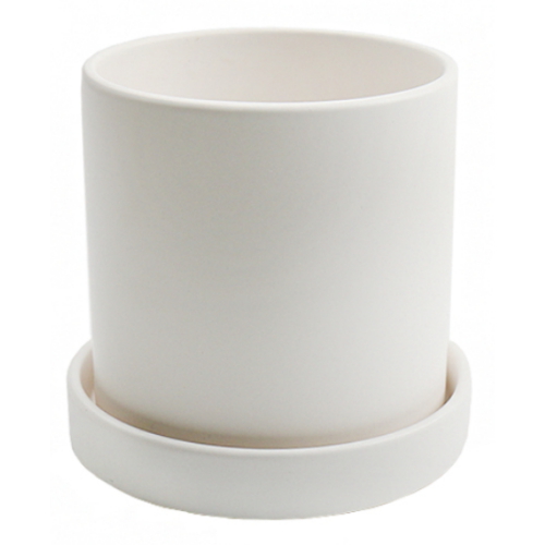 갑조네 갑조네  무광화이트화분 도자기 원형 모던 화분_이미지