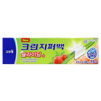 크린랲 슬라이딩 <b>지퍼</b><b>백</b> 27x28cm (대) 15매