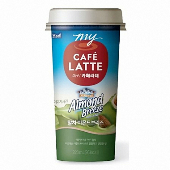 매일유업 카페라떼 말차 아몬드 브리즈 220ml (20개)_이미지