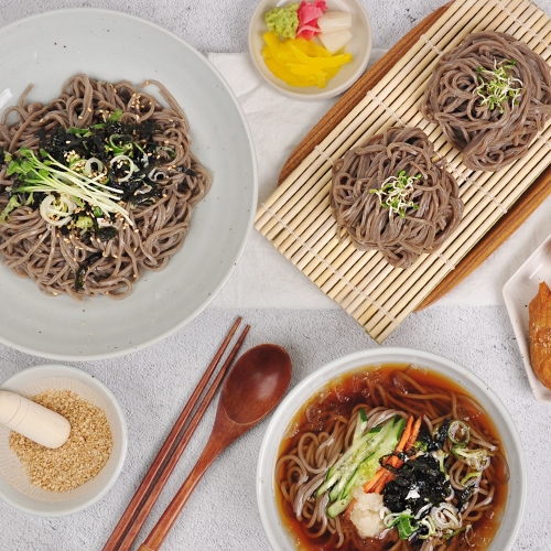 푸르젠 메밀소바 6인분 면1kg+장국6봉_이미지