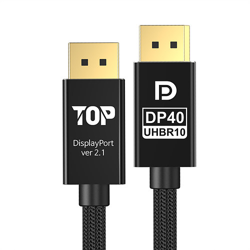 탑라인에이치디 HDTOP HT-3C DisplayPort v2.1 케이블 (1.5m, HT-3C045)_이미지
