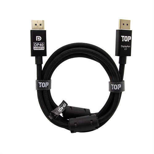 탑라인에이치디 HDTOP HT-3C DisplayPort v2.1 케이블 (1.5m, HT-3C045)_이미지