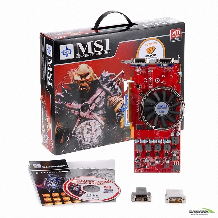 MSI 라데온 HD 4850 R4850-2D512 O.C 512MB VF9 BLACK PEARL_이미지