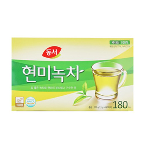 동서식품 현미녹차 티백 1.5g 180티백 (1개)