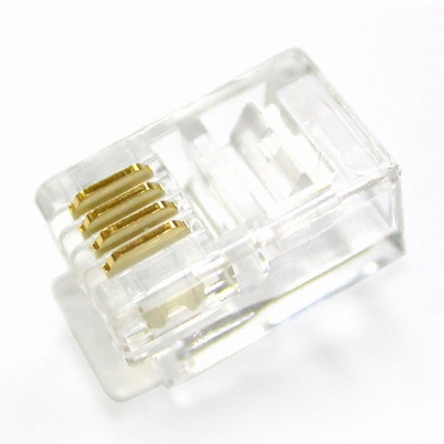 강원전자 NETmate PLUG MASTER RJ-11 6P4C (100개)_이미지