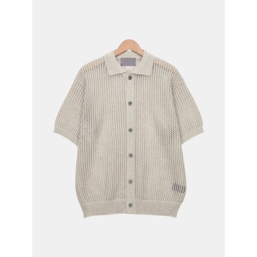 빌리버스 남성 펀칭 반팔 니트 여름 린넨 가디건 BOP171이미지입니다. 누르면 해당 게시물로 새창이동합니다.