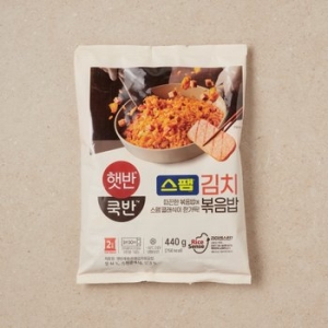 CJ제일제당 햇반 쿡반 스팸 김치 볶음밥 440g (1개)