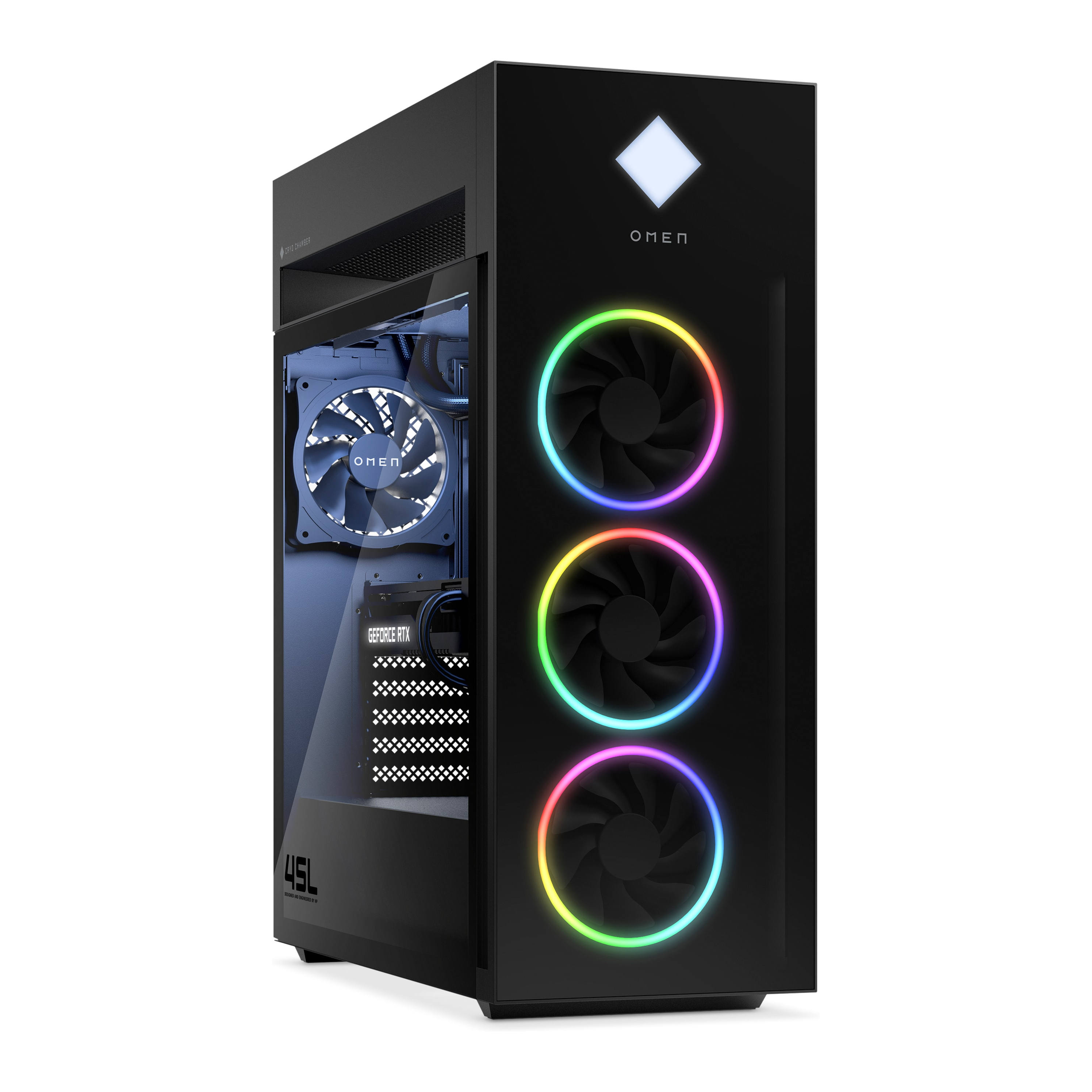 HP 오멘 45L GT22-DA01KR Ultra9 285K RTX5080 Win11Pro (32GB, M.2 2TB)_이미지