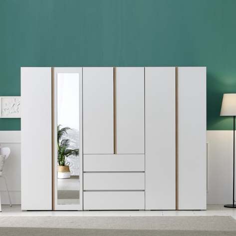 이즈 클래스 롱바 전신거울 옷장 세트 2400