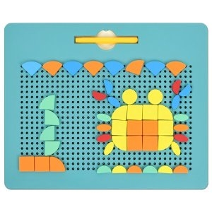 오즈토이 꾸밈 블럭 + 구슬 자석 드로잉 보드 세트 CH1111 빨강 드로잉 보드 드로잉 보드 대형 / 31.5 x 25.5 cm .._이미지