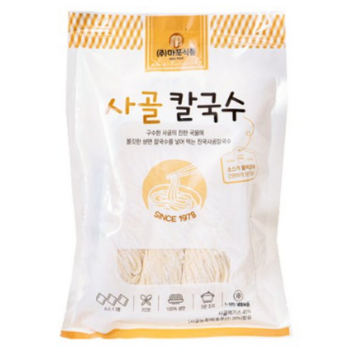 (주)마포식품 마포식품 사골 칼국수 555g이미지입니다. 누르면 해당 게시물로 새창이동합니다.