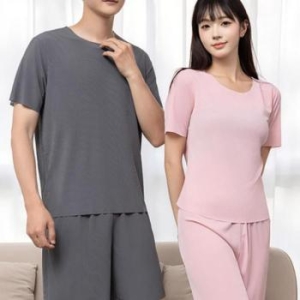 오노마 ONM 남녀공용 여름 냉감 쿨링 커플잠옷 파자마 홈웨어 33116225_이미지