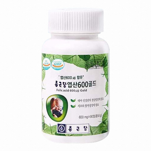 종근당건강 엽산600골드 90정 (2개)