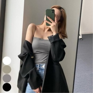 ONM 여자 여름 얇은끈 브라 캡내장 끈나시 이너 나시티 15414334