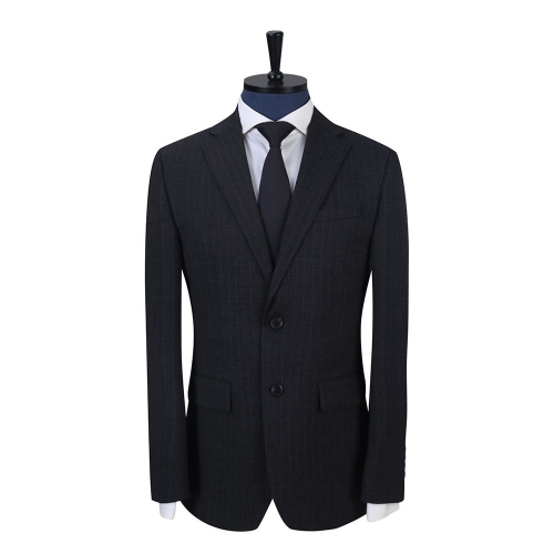 지이크 체크 홉색 싱글 수트 자켓 그레이 PJJAH2068 H