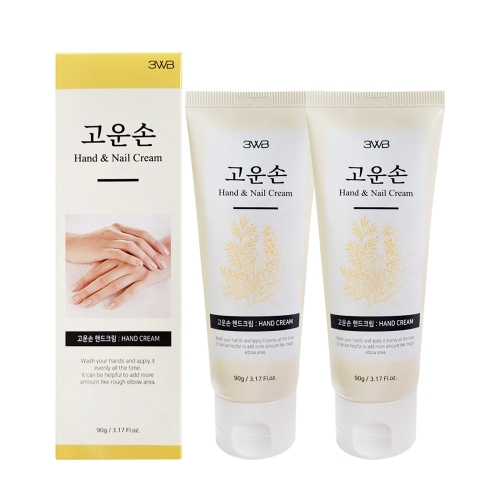 웰빙헬스팜 3WB 고운손 핸드크림 90ml (2개)_이미지