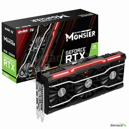이엠텍 HV 지포스 RTX 2080 BLACK MONSTER D6 8GB