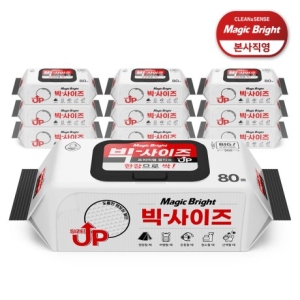 매직브라이트 빅사이즈 물티슈 캡형 80매이미지입니다. 누르면 해당 게시물로 새창이동합니다.