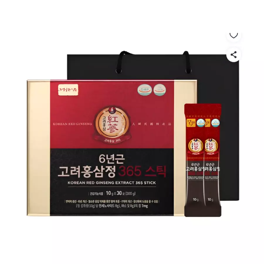 네이처가든 정원삼 6년근 고려홍삼정 365 스틱 10g 30포