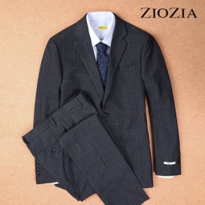 지오지아 슬림 그레이 윈도우체크 셋업자켓 AAA5KG1604_이미지