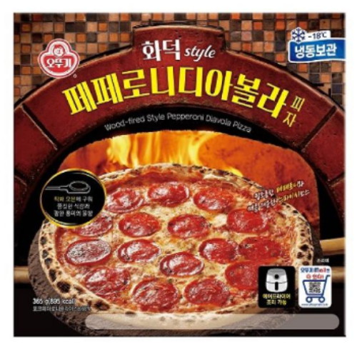 오뚜기 화덕스타일 페페로니 디아볼라 화덕피자 365g (3개)