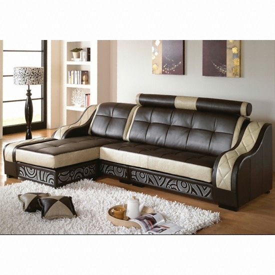 아이디얼리빙 오리진 소가죽 카우치 소파 (3인용+카우치)_이미지