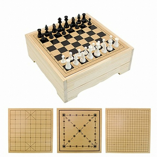 맥시몰 바둑판 장기판 체스판 윷놀이판 4종 게임판 모음 세트_이미지