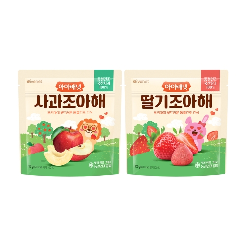 아이배냇 사과조아해 3봉 + 딸기조아해 4봉_이미지