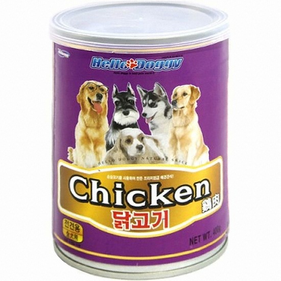 헬로도기 닭고기 캔 400g
